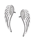 Silver Earrings Wings