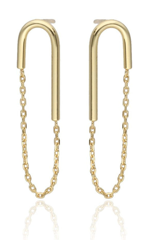 Silver Earrings Gold Plated