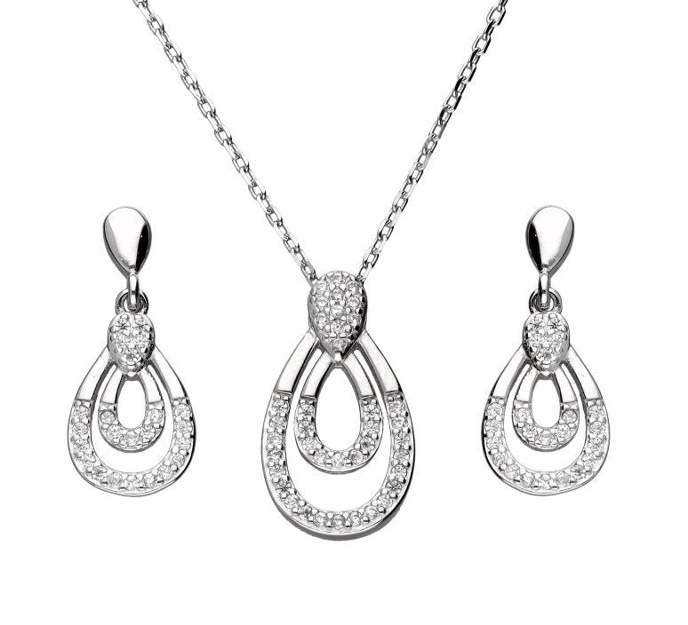 Silver Jewelry Set Length 43+3