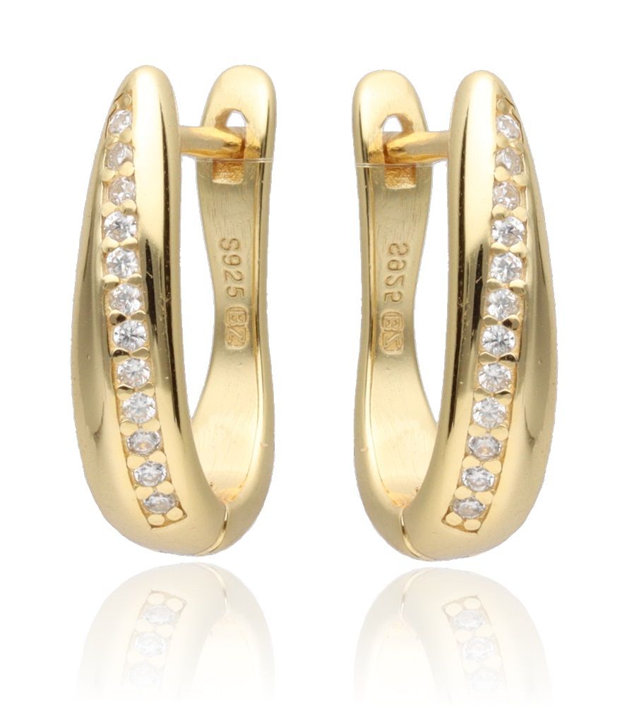 Silver Earrings Gold Plated