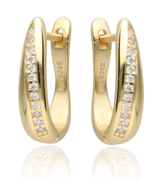 Silver Earrings Gold Plated