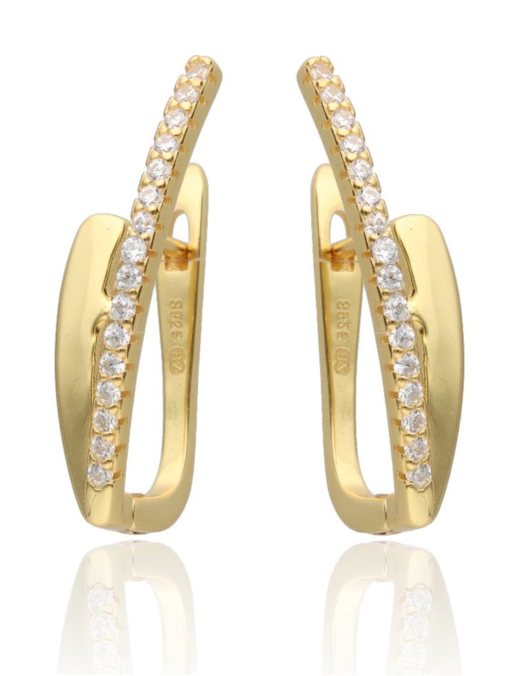 Silver Earrings Gold Plated