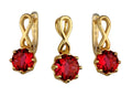 Silver Jewelry Set Gold Plated