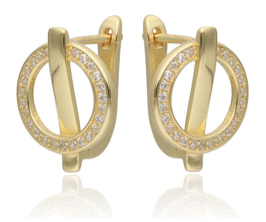 Silver Earrings Gold Plated