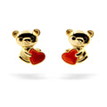 Silver Earrings Gold Plated Kids