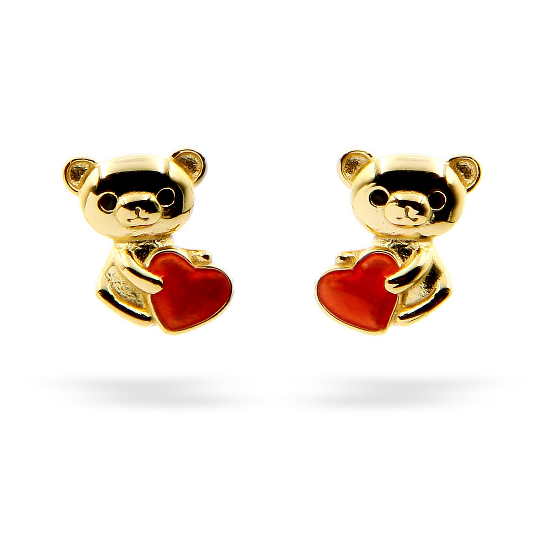Silver Earrings Gold Plated Kids