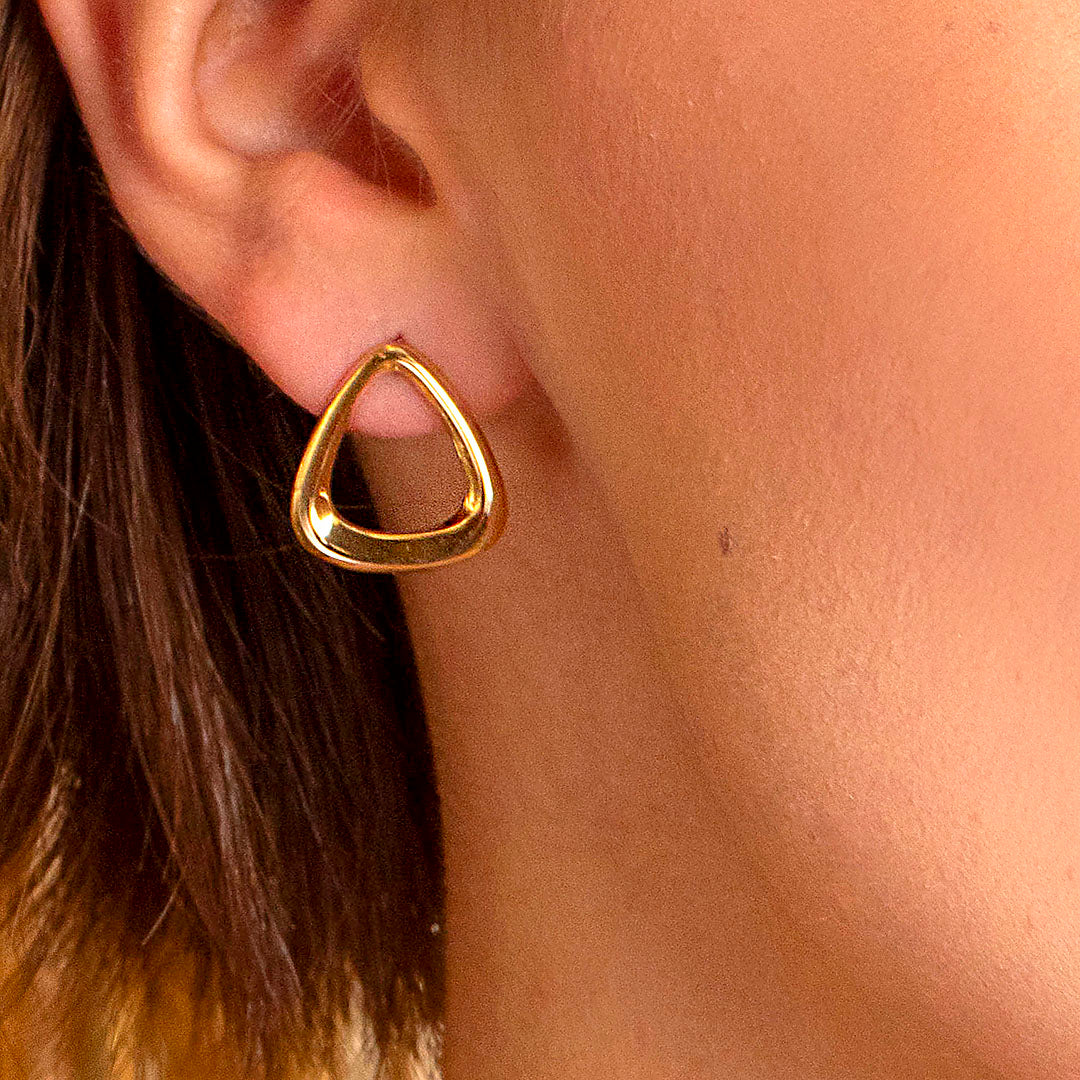 Silver Earrings Gold Plated