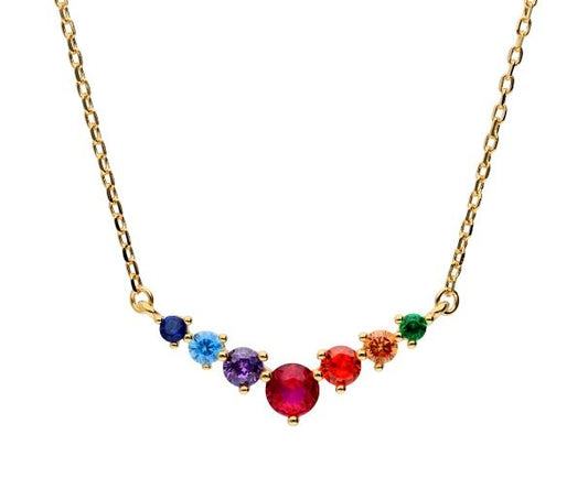 Silver Necklace 43+3 Gold Plated