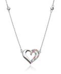 Silver Necklace 43+3 Heart