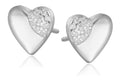 Silver Earrings heart 8.2m