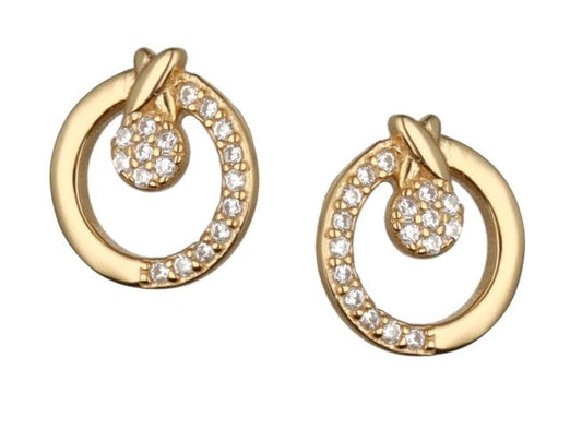 Silver Earrings Gold Plated