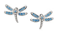 Silver Earrings Dragonfly