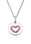 Silver Necklace 43+3 Heart