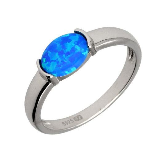 Silver Ring Us Size #6 #6.5 #7 #7.5 #8 #8.5 Opal Op05