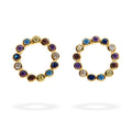 Silver Earrings Gold Plated Mix Color