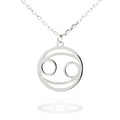 Silver Necklace Cancer Zodiac 43+3