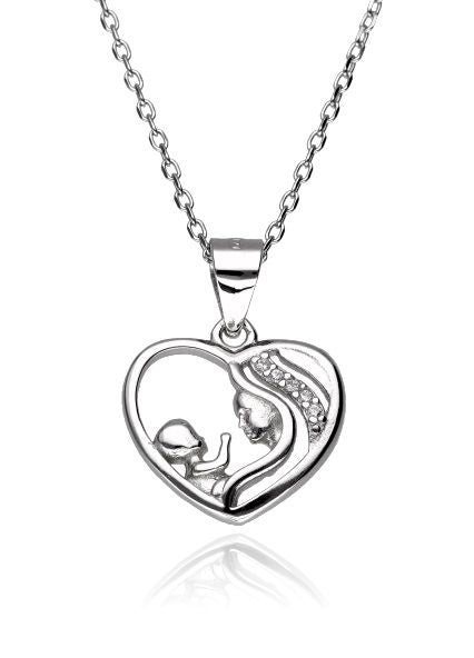 Silver Necklace 43+3 Mother