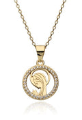 Silver Necklace 43+3 Gold Plated Locket