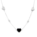 Silver Necklace 43+3 Heart