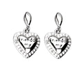 Silver Earrings Heart
