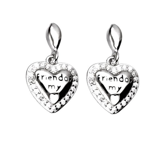 Silver Earrings Heart