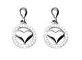 Silver Earrings Heart