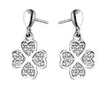 Silver Earrings Clover