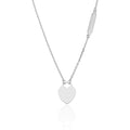 Silver Necklace 43+3 Heart