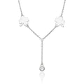 Silver Necklace 43+3 Clover