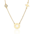 Silver Necklace 43+3 Gold Plated