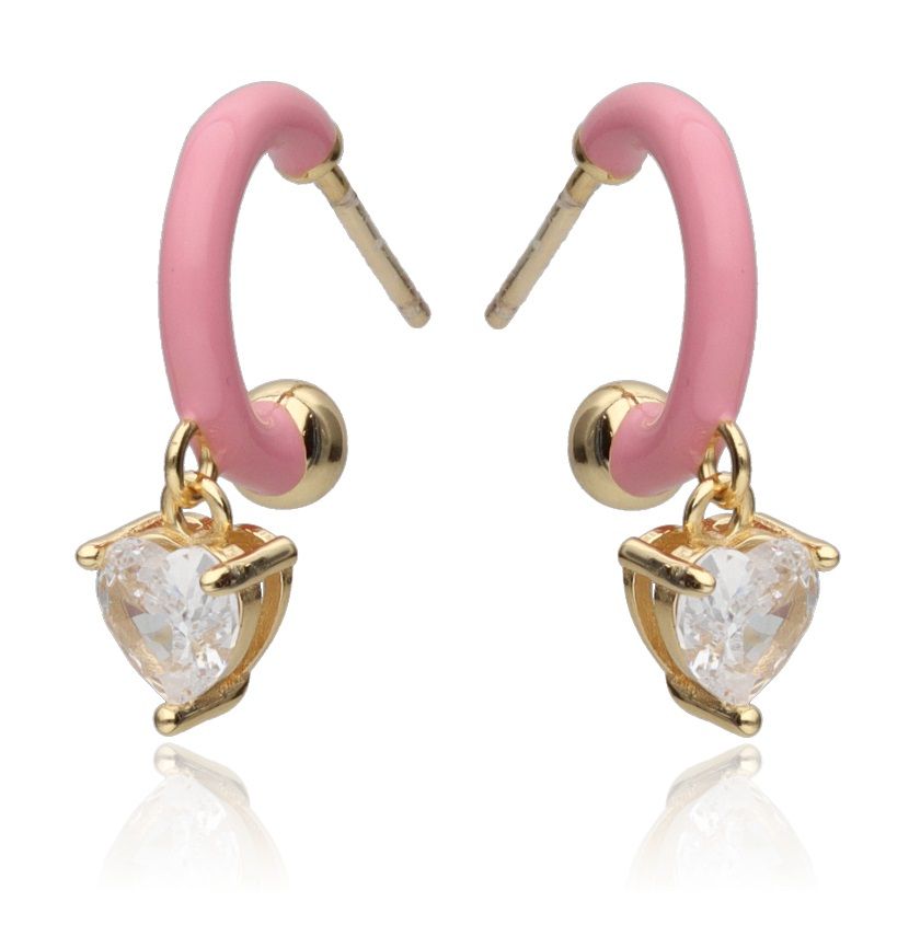 Silver Earrings Heart