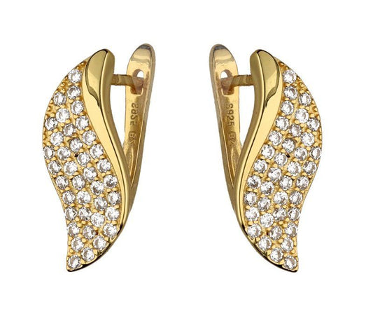 Silver Earrings Gold Plated