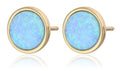 Silberne Ohrringe Opal OP06 8.6m