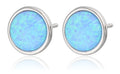 Silver Earrings opal OP06