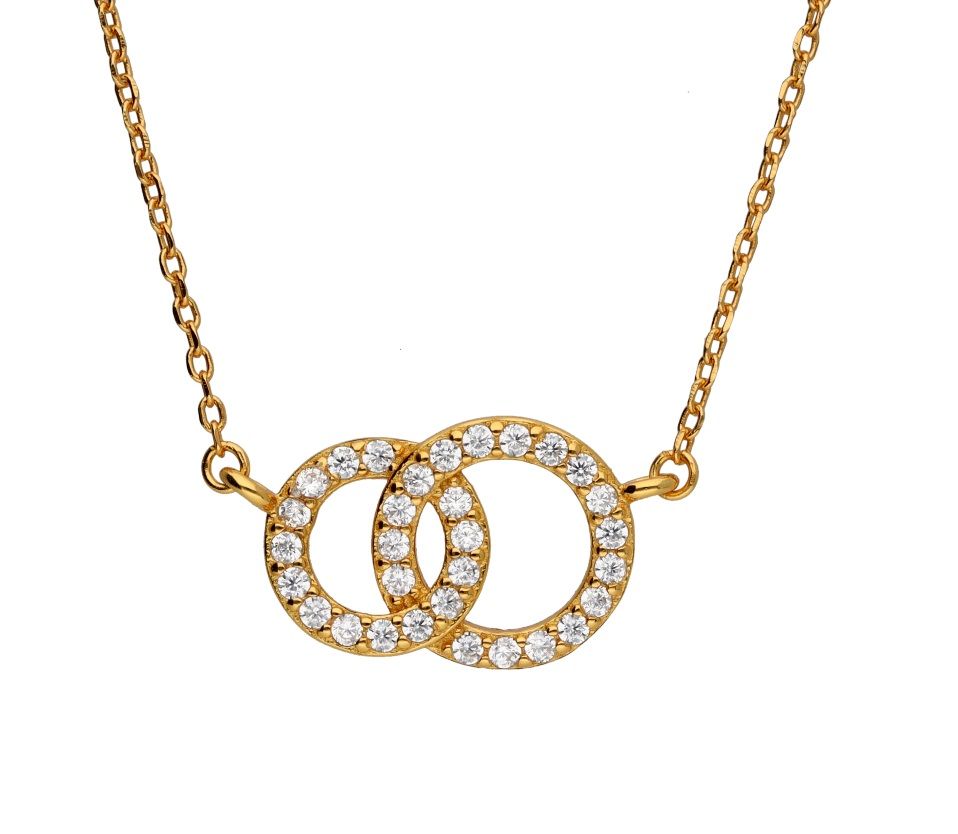 Silver Necklace Gold Plated