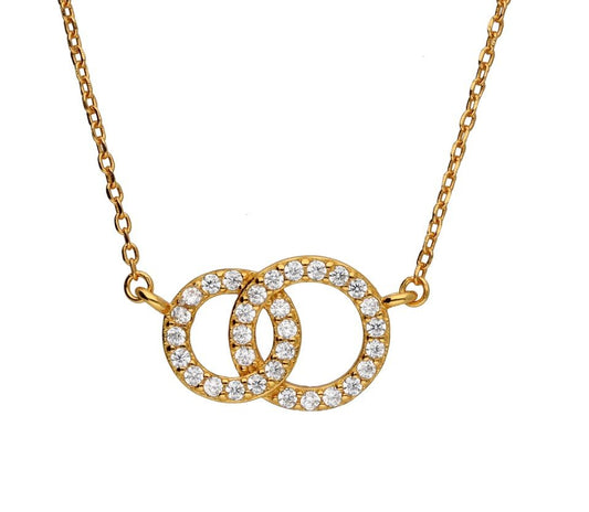 Silver Necklace Gold Plated