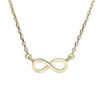 Silver Necklace Gold Plated Infinity