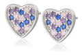 Silver Earrings NEW heart 10m