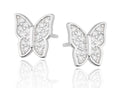 Silberohrringe Schmetterling 8M