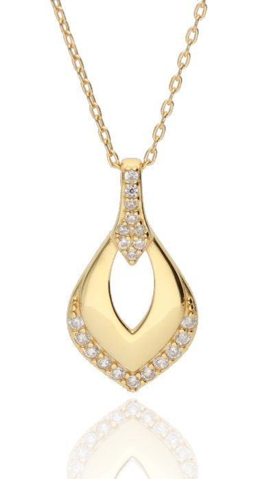 Silver Necklace Gold Plated