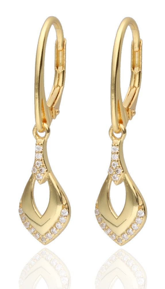 Silver Earrings Gold Plated