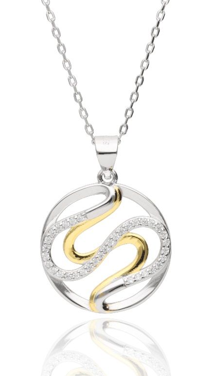 Silver Necklace | Rhodium & Gold Plated