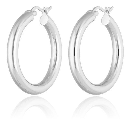 Silver Earrings Round 4X30