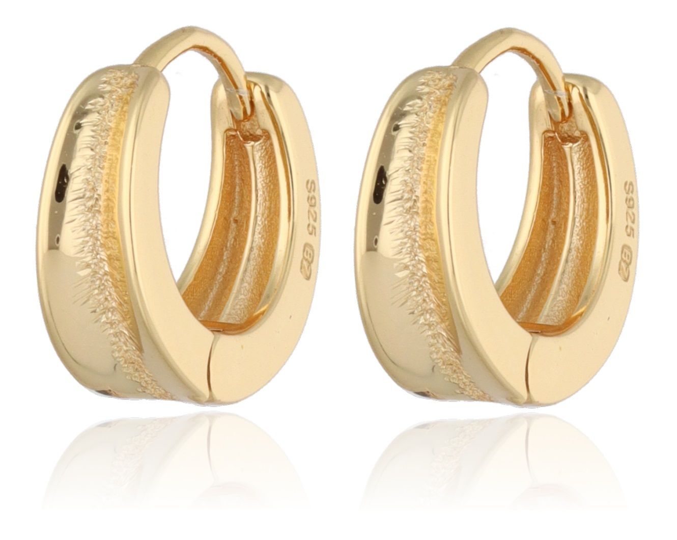 Silver Earrings Gold Plated 15M
