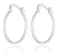 Silver Earrings 25Mm