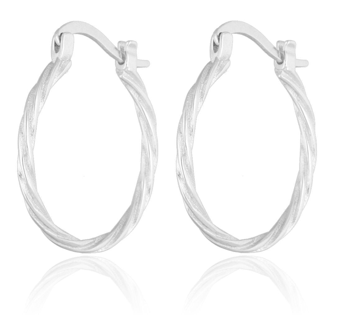 Silver Earrings 25Mm