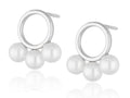 Silver Earrings Pearl 15M