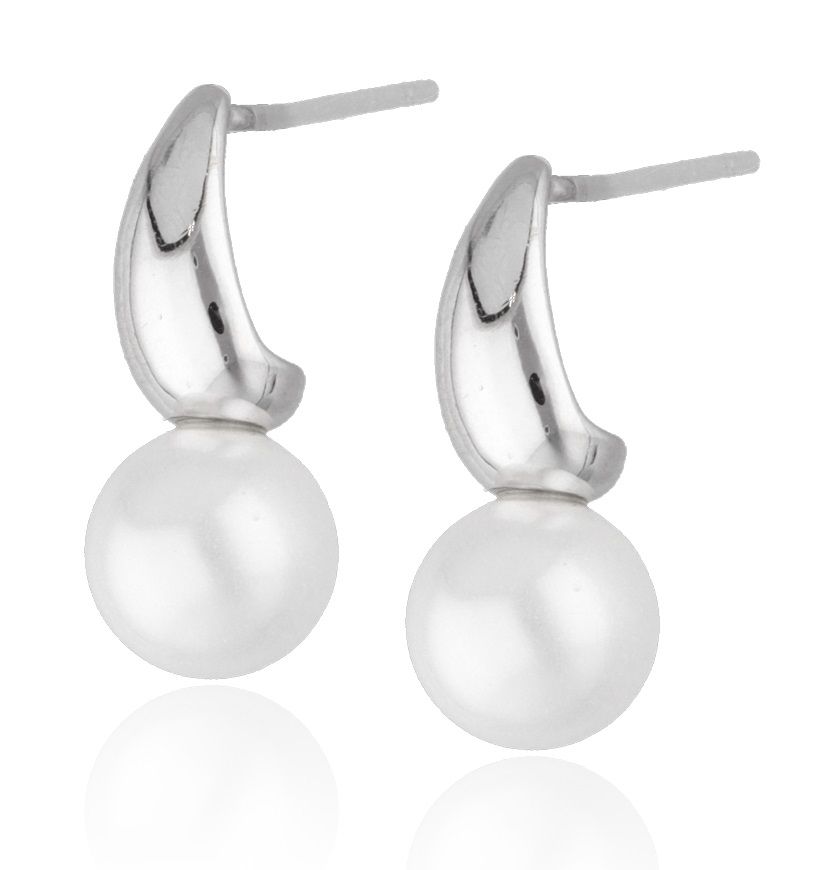 Silber Ohrringe Perle 18,4M
