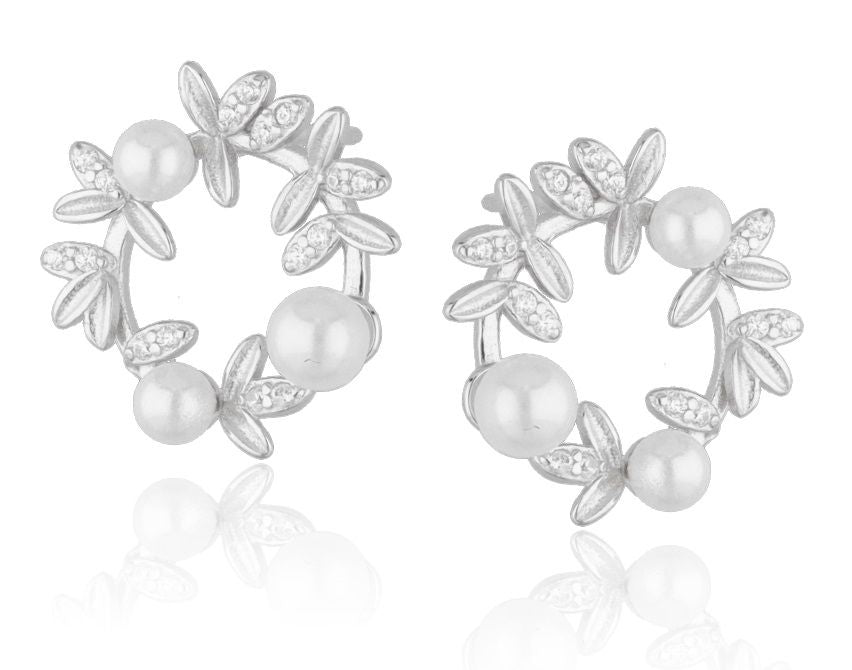 Silberohrringe Perle 16,2 mm