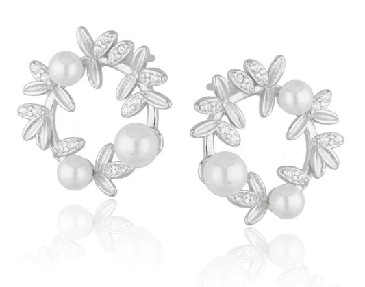 Silberohrringe Perle 16,2 mm